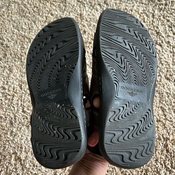 Vintage DOCKERS Brown leather strap‎ fisherman Sandals Men’s 8 - Picture 10 of 10